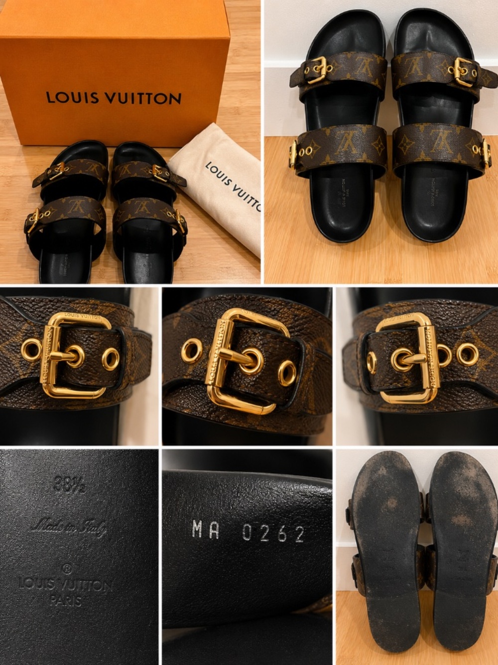 Louis Vuitton Bom Dia Monogram Sandals